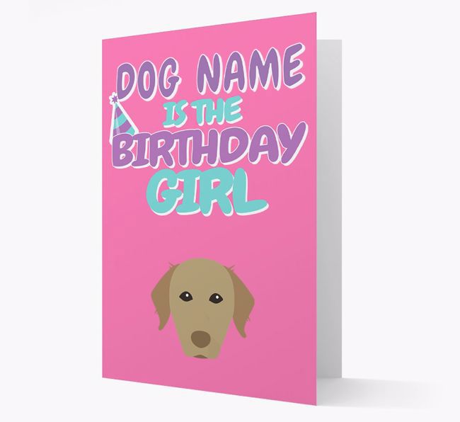 'Birthday Girl' Card with {breedFullName} Icon